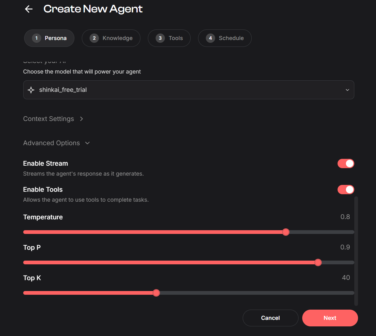 Advanced LLM options