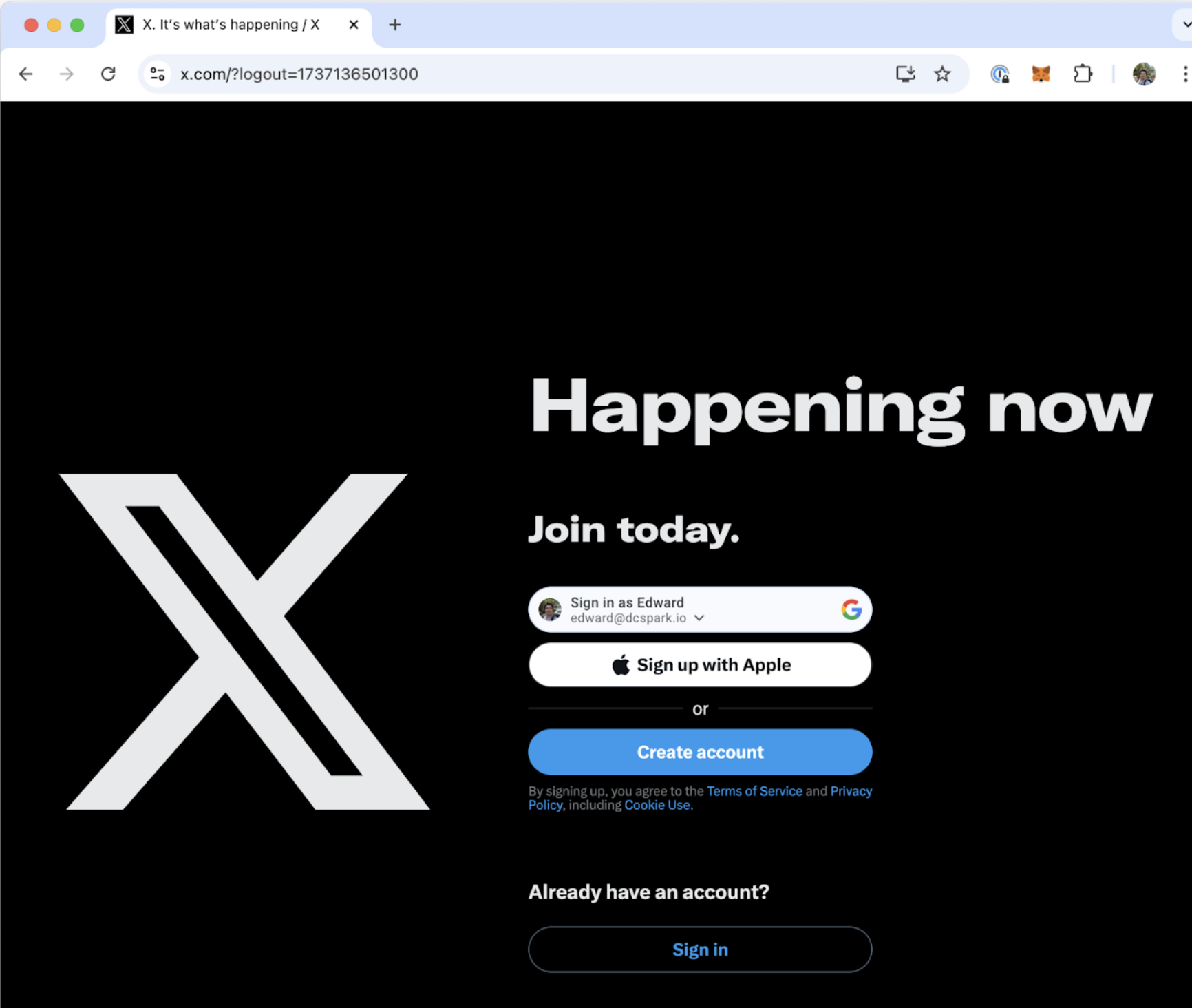 Create Twitter Account